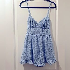 Francesca’s Blue Floral Romper